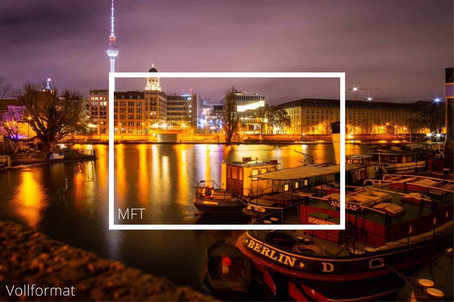 Beispielbild Sensorgröße Micro Four Thirds vs. Vollformat