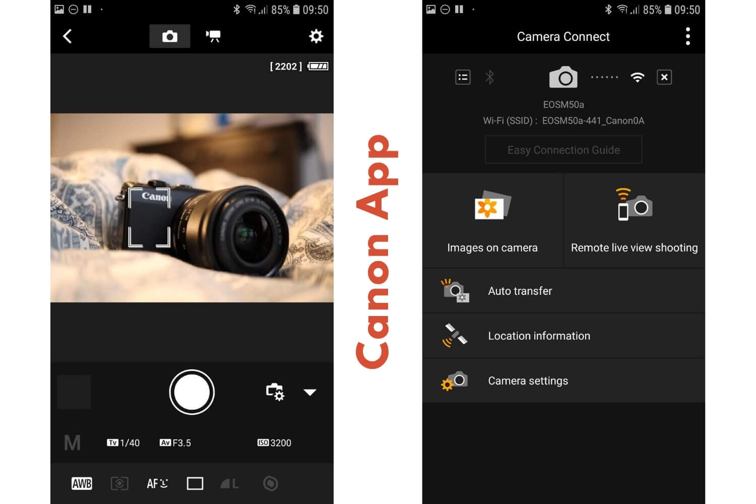 Canon Camera Connect App Screenshot