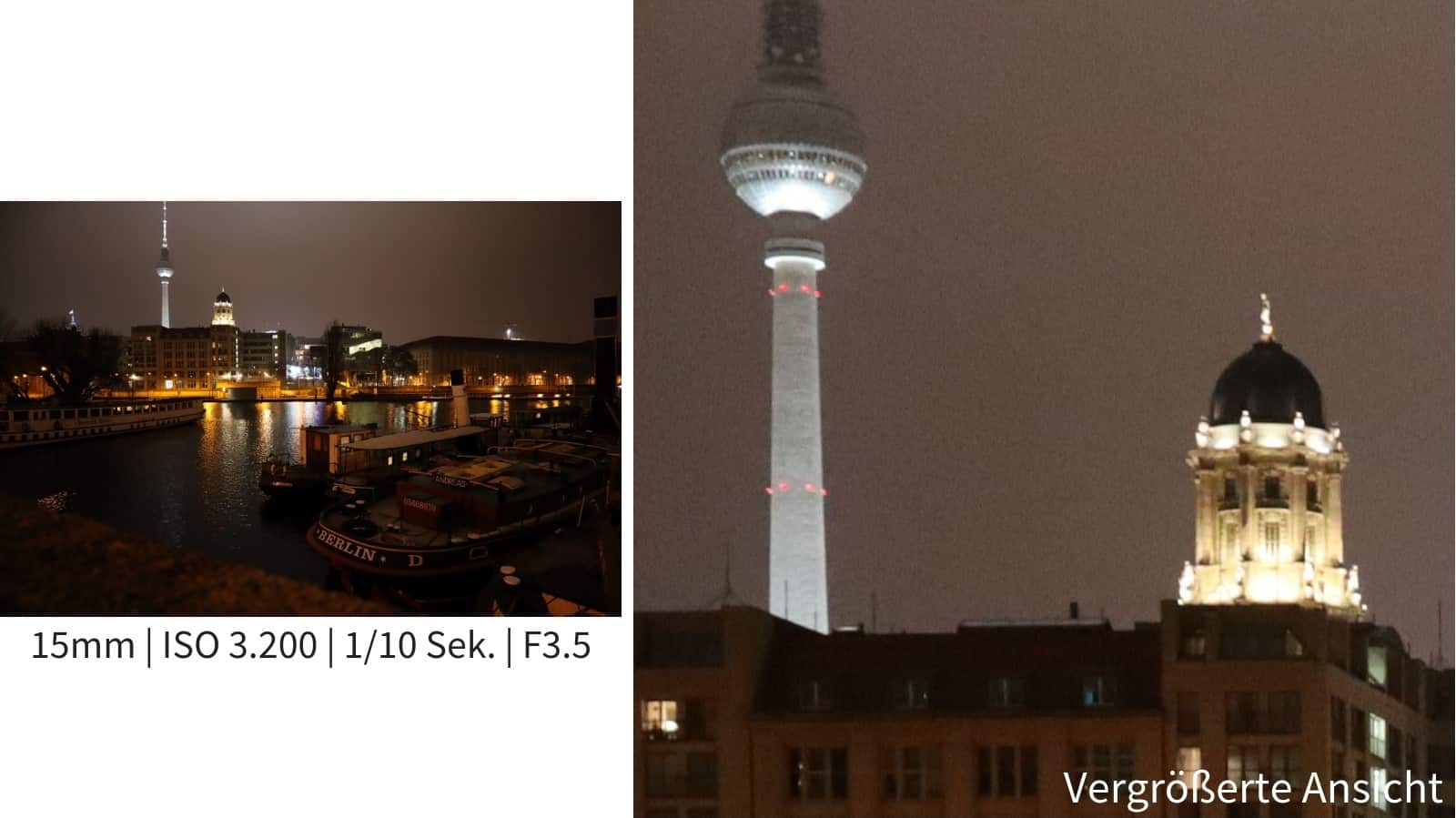 Canon EOS M50 Beispielbild bei Nacht
