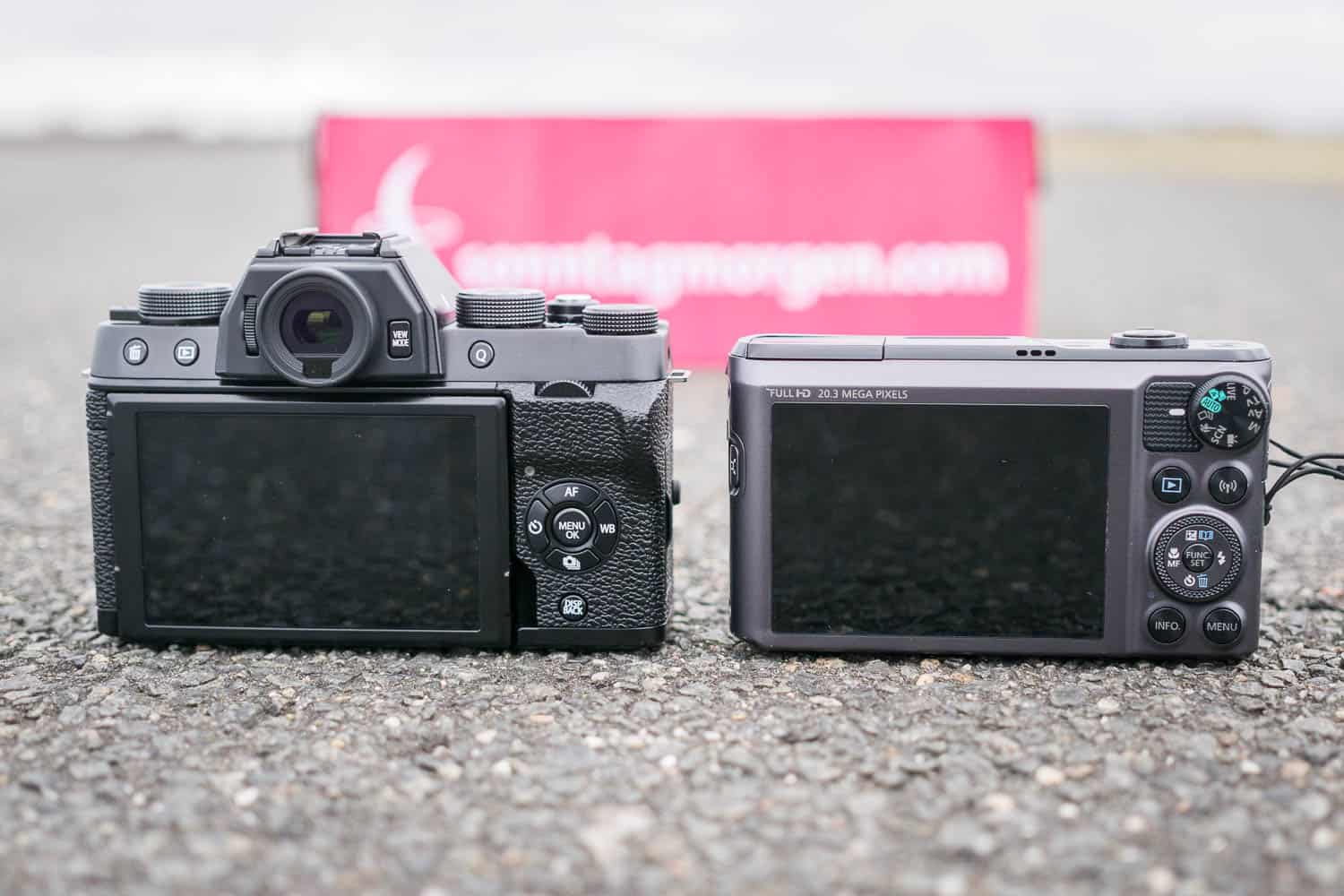 Fujifilm X-T100 vs. Kompaktkamera
