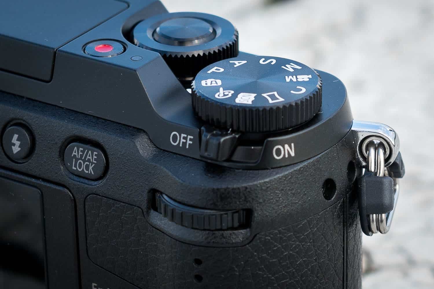 Panasonic Lumix GX80 Power-Knopf