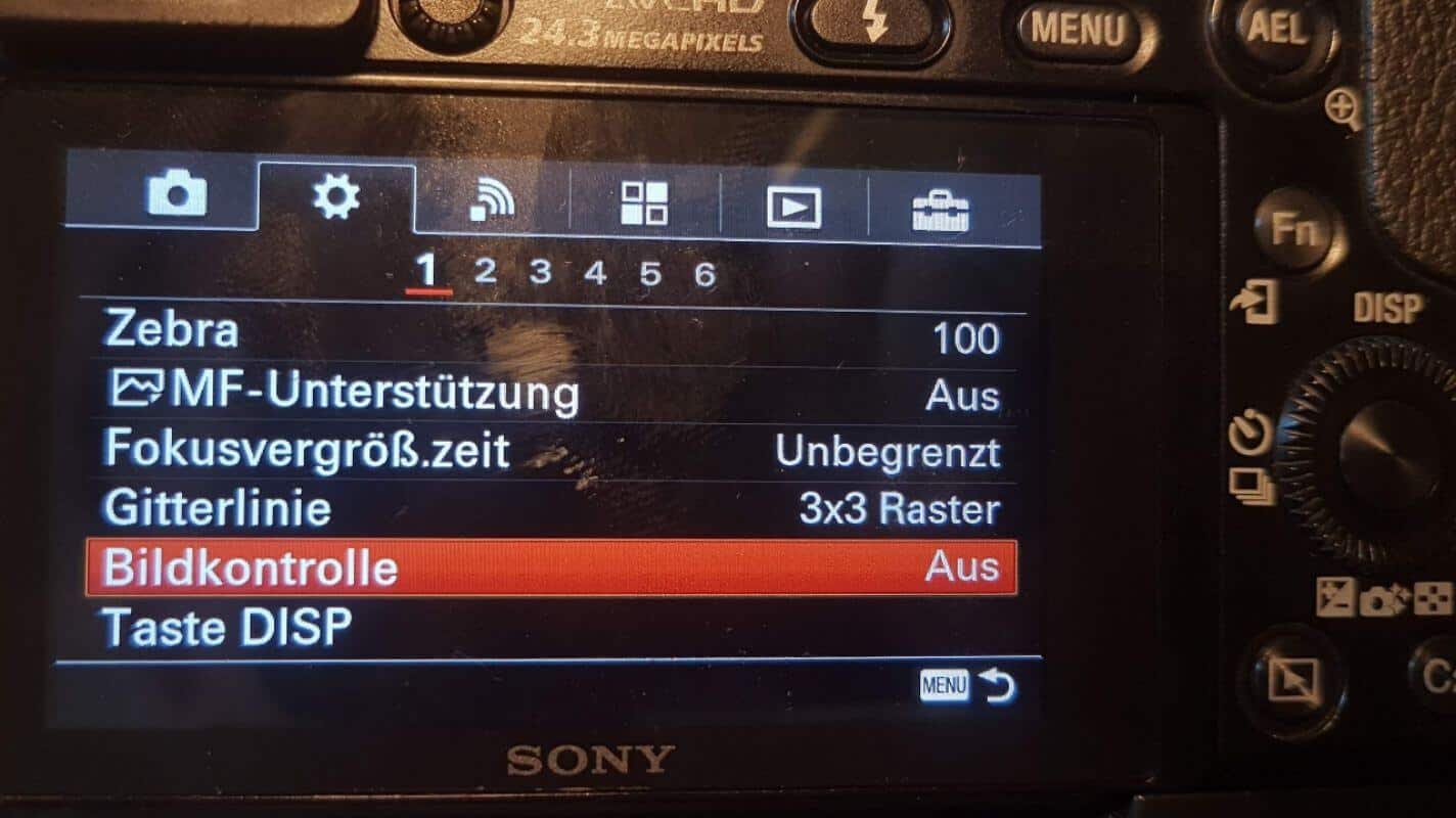 Sony Alpha 6000 Bildkontrolle ausschalten