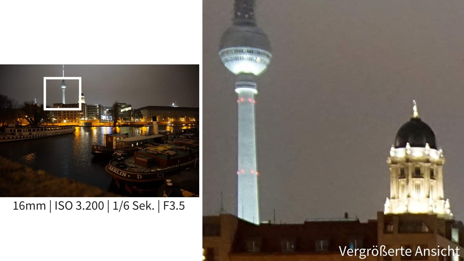 Sony Alpha 6000 Beispielbild bei Nacht
