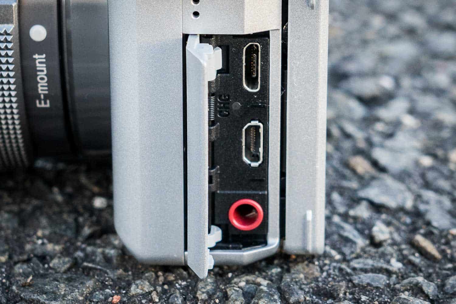 Sony Alpha 6300 Klinkenanschluss