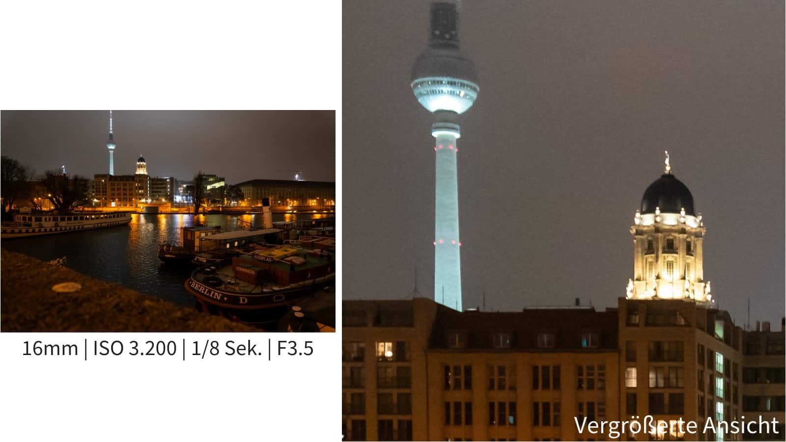 Sony Alpha 6300 Beispielbild bei Nacht