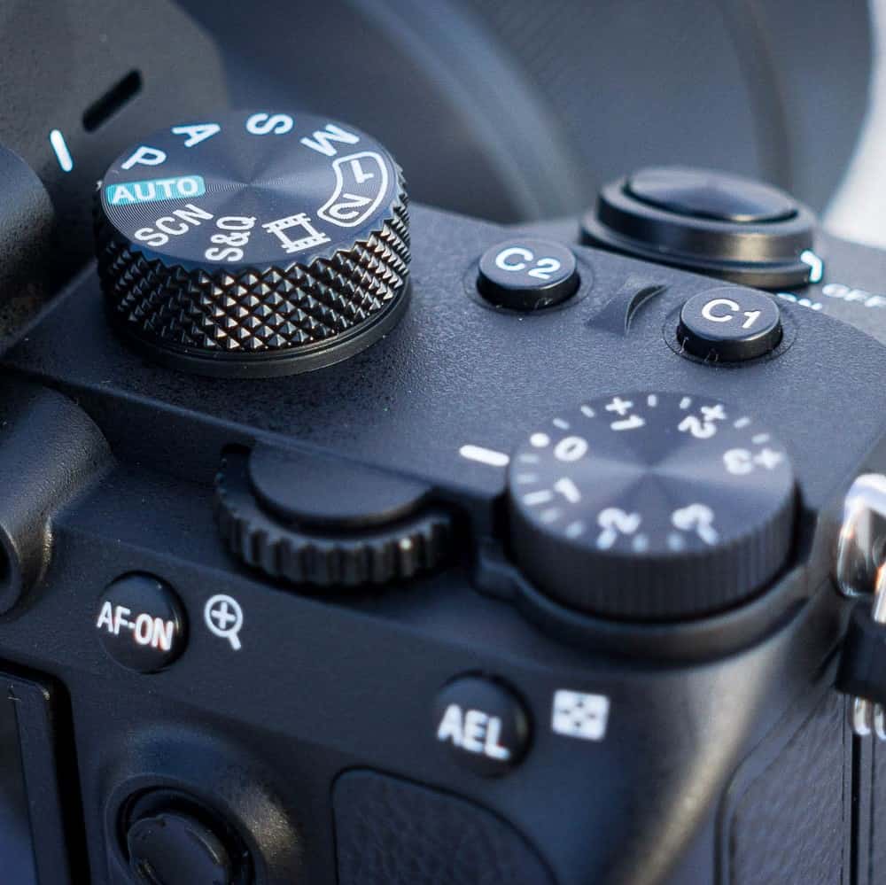 Sony Alpha 7 III Einstellräder hinten
