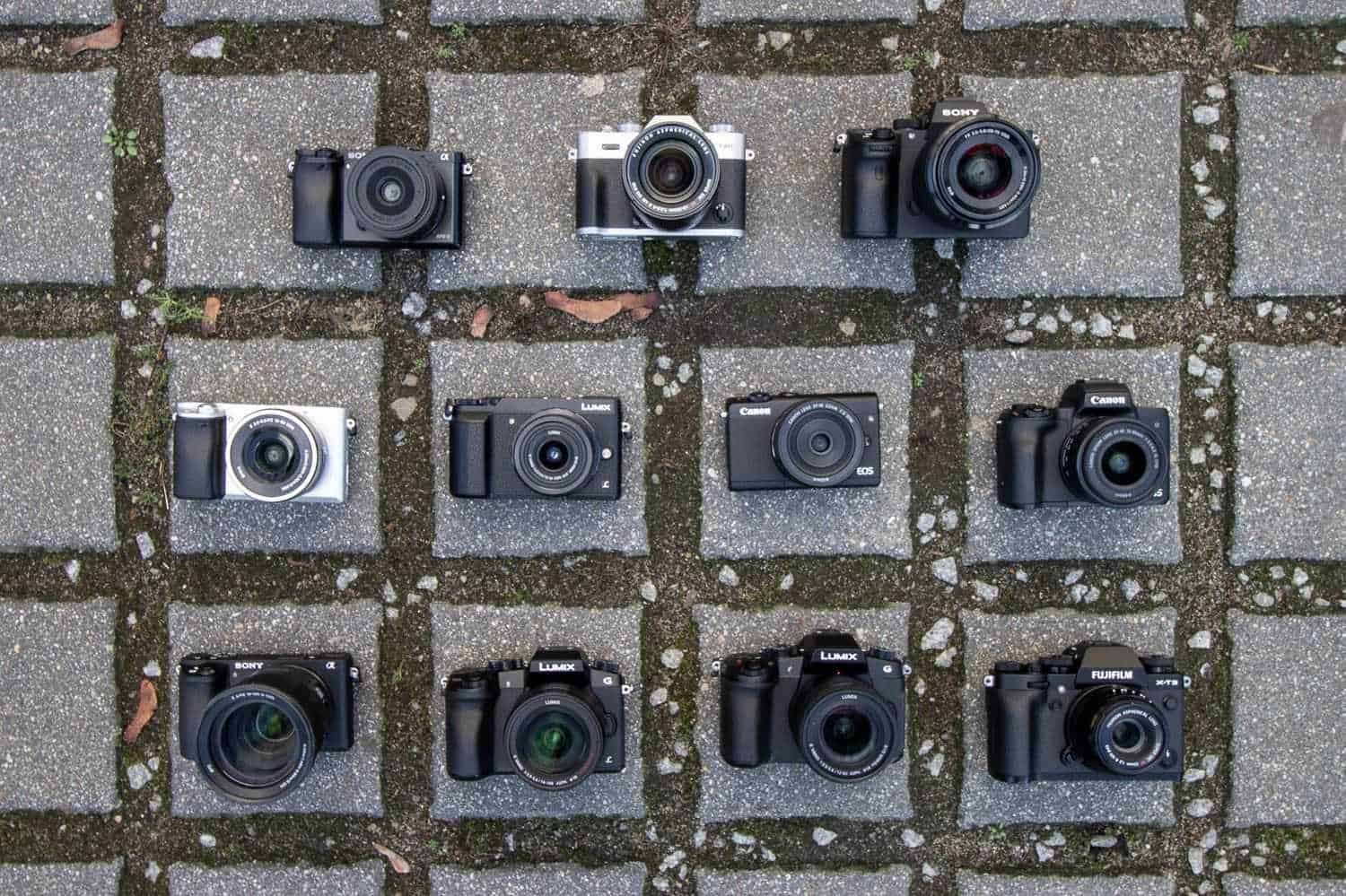 Systemkamera Vergleich Gruppenbild