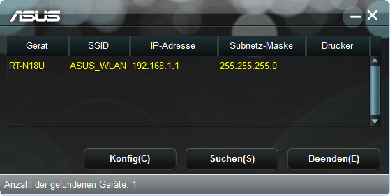 VPN auf Router einrichten Discovery Tool Suche