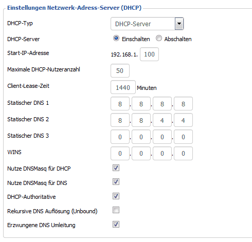 VPN auf Router einrichten ExpressVPN DHCP DNS