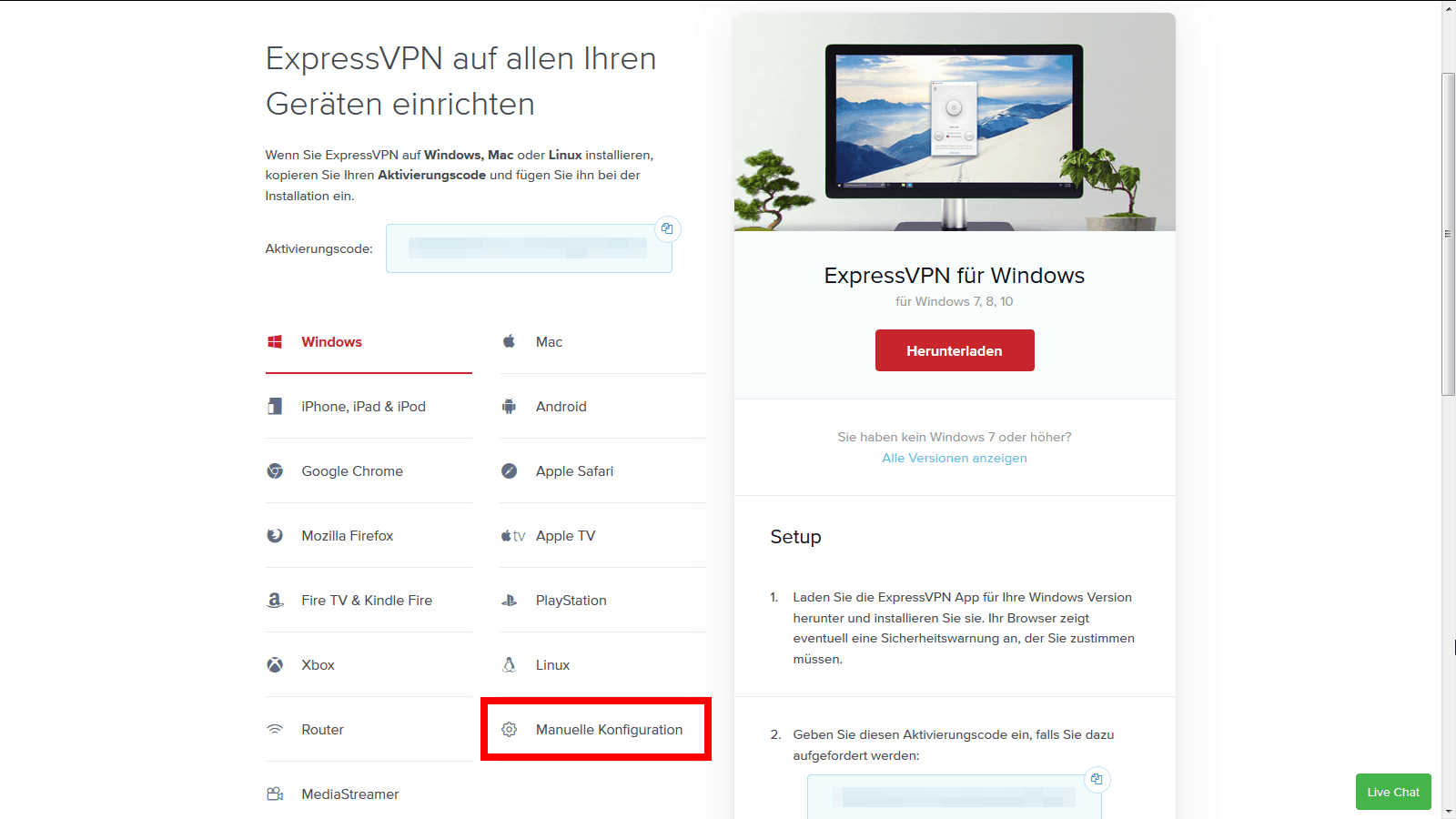 VPN auf Router einrichten ExpressVPN manuelle Konfig
