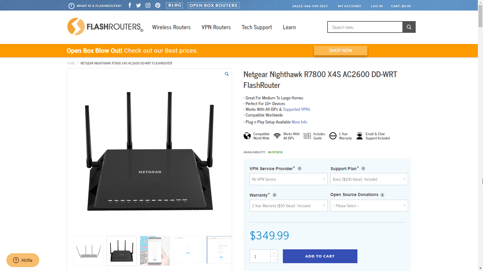 VPN Router einrichten r7800 Flashrouters