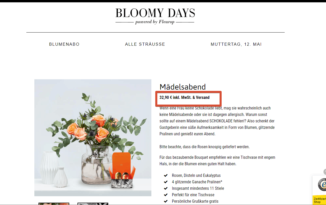 Blumen zum Geburtstag – Bloomy Days Preisabweichung-2