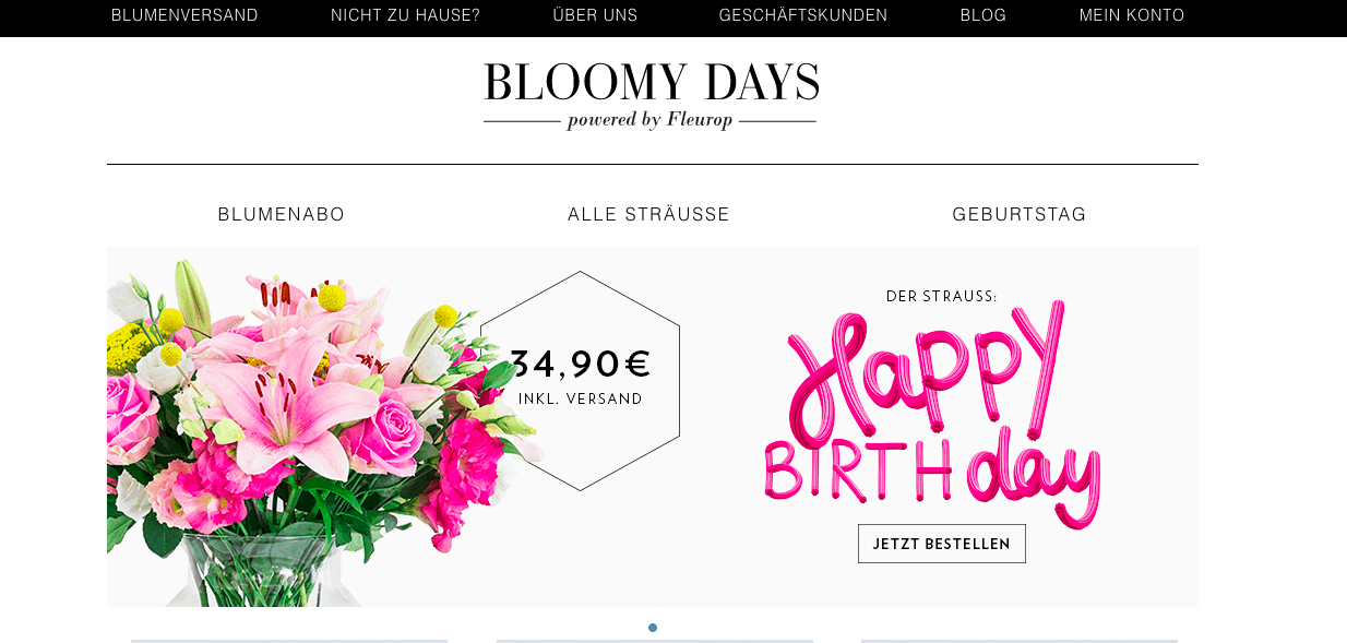 Blumen zum Geburtstag – Bloomy Days Startseite