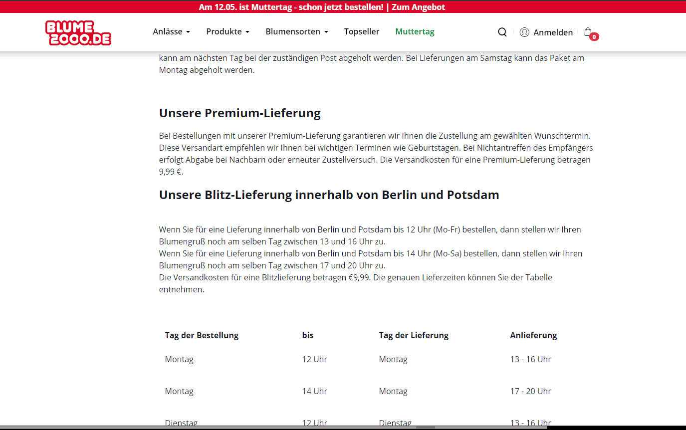 Blumen zum Geburtstag – Blume 2000 Blitzbestellungen