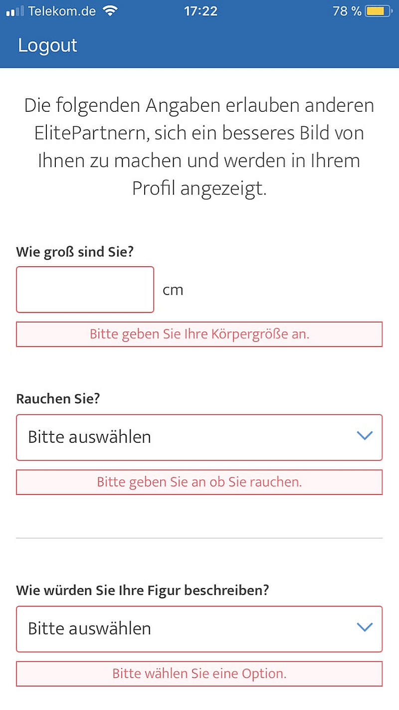 ElitePartner rauchen