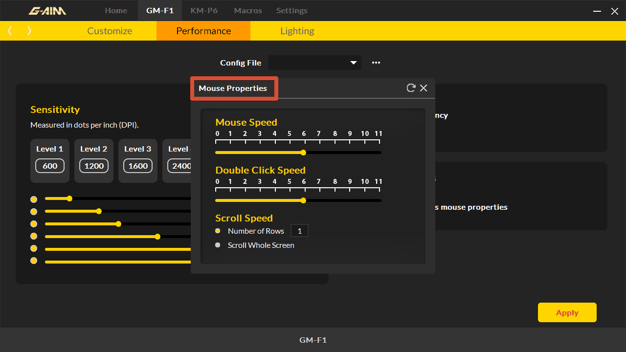 Aukey Gaming-Maus Test – Software-Mauseinstellungen in Windows