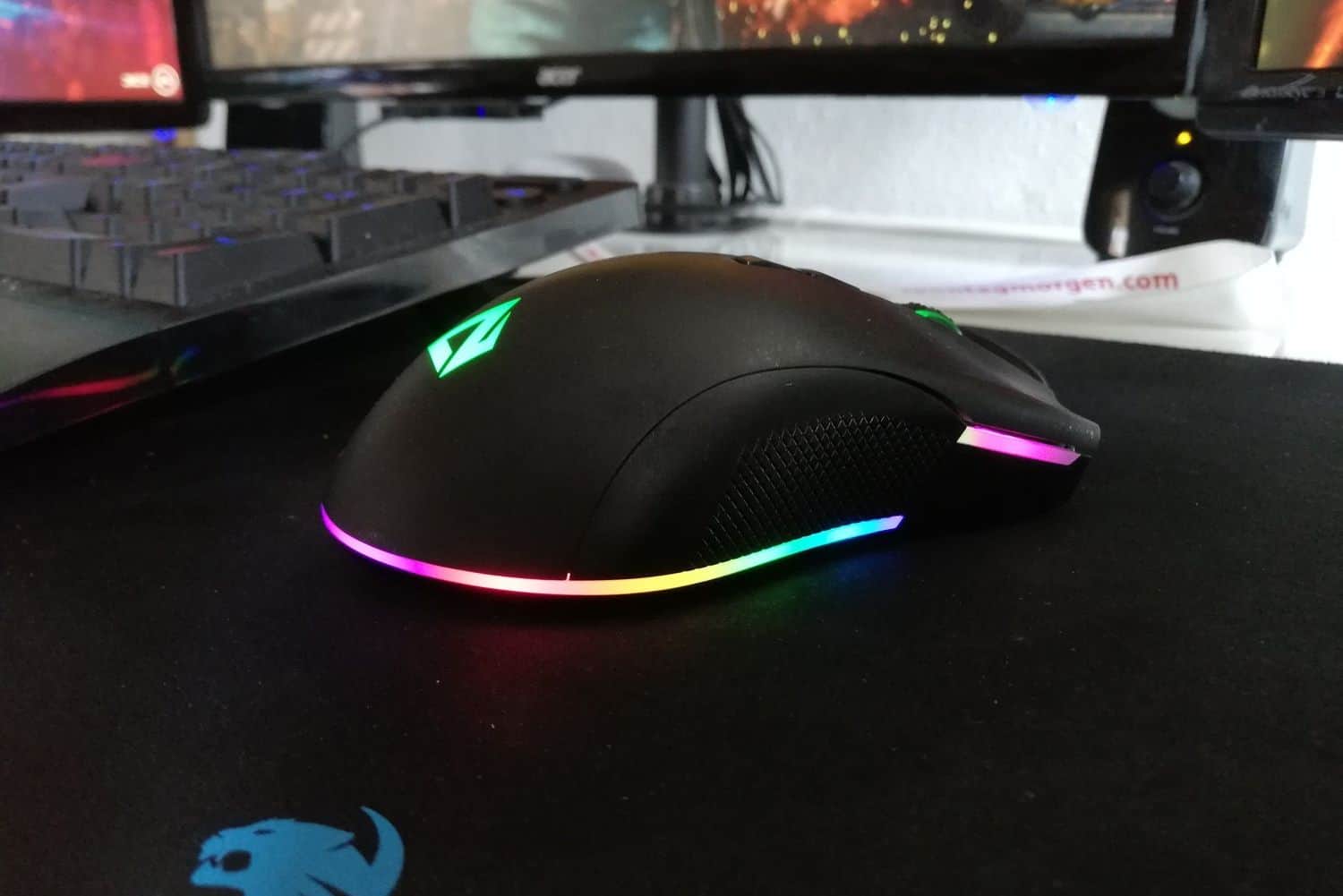 Aukey Gaming-Maus Test – Mausansicht von rechts
