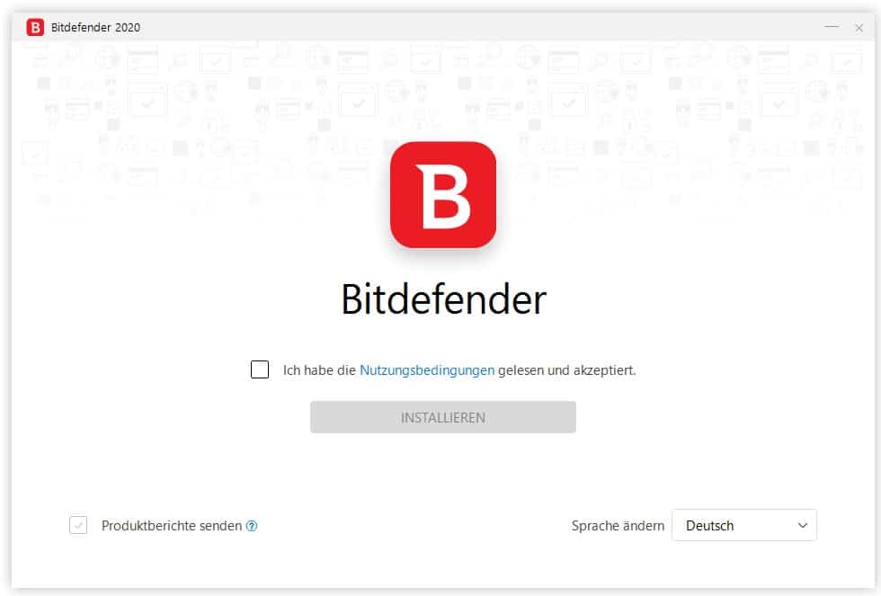Bitdefender Antivirus Plus Test Installation