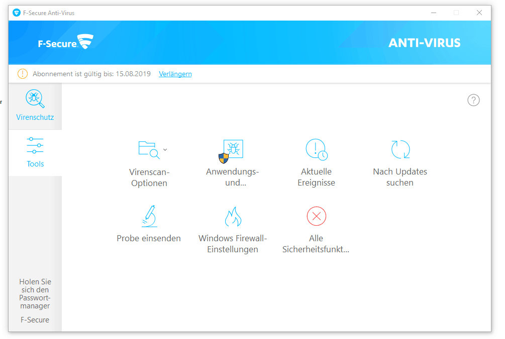 F-Secure Anti-Virus – Tools