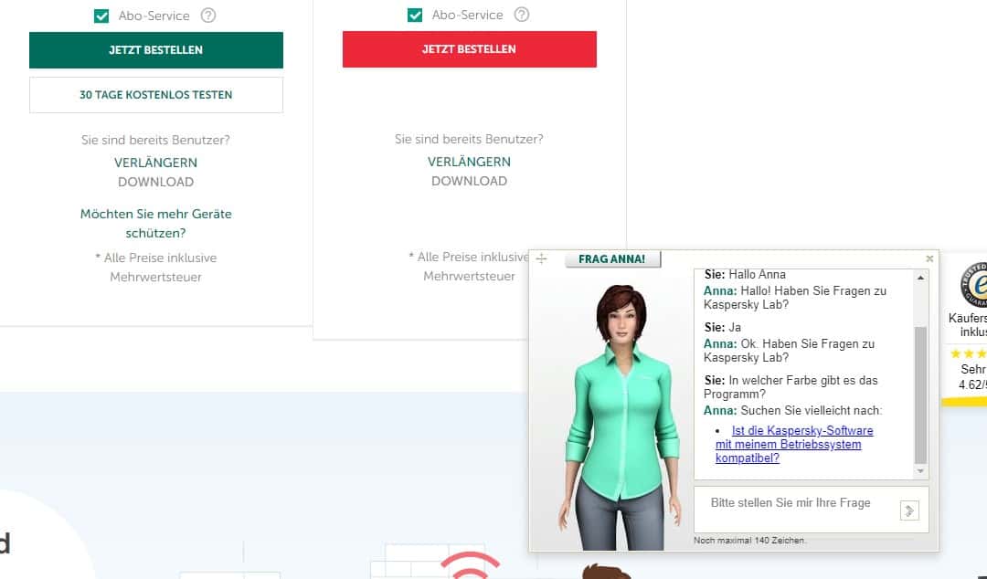 Kaspersky Antivirus Test Support Chat