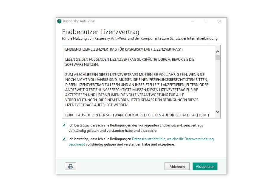 Kaspersky Antivirus Test Installationsgroesse