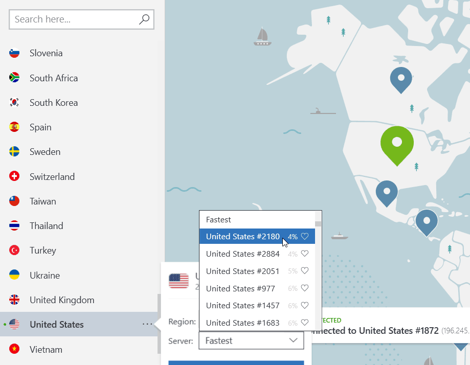 NordVPN US-Server