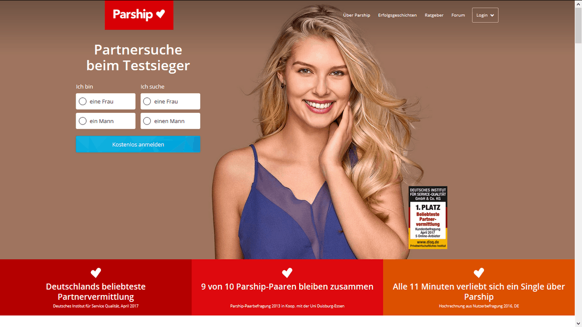 Partnervermittlung parship