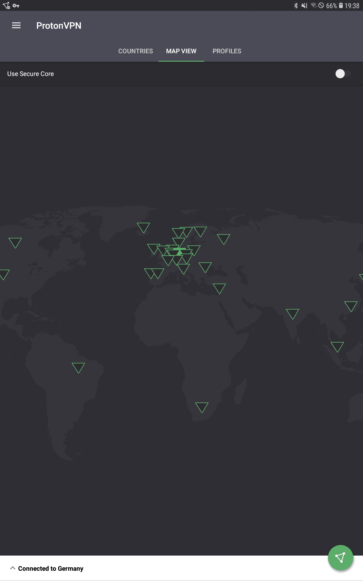 ProtonVPN verbunden