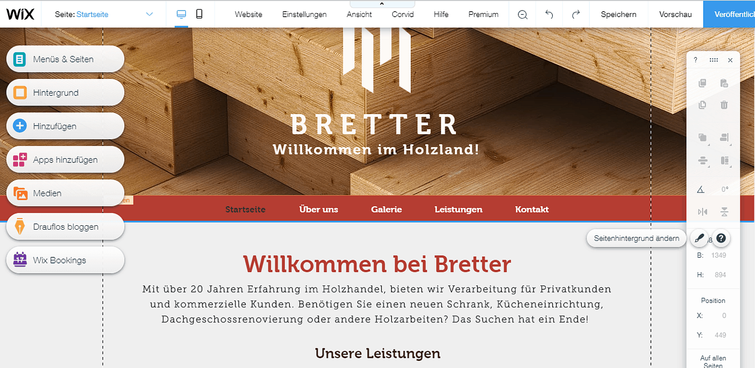 Wix Editorview