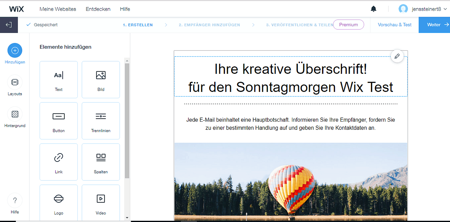 Wix Kampagne