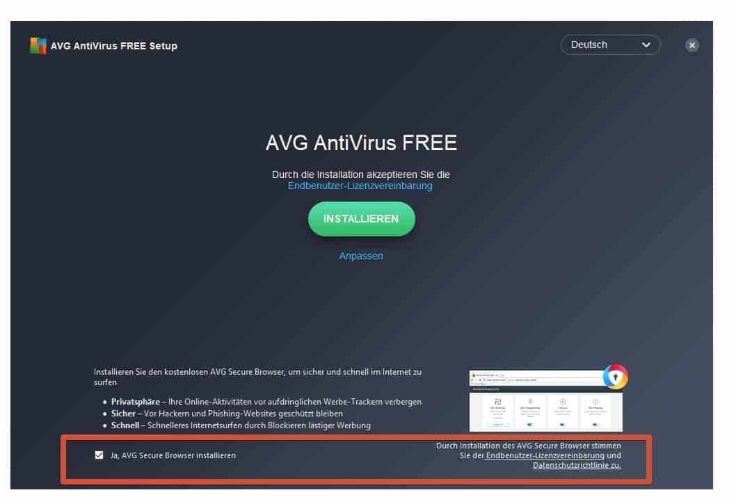 AVG AntiVirus FREE Test 2024