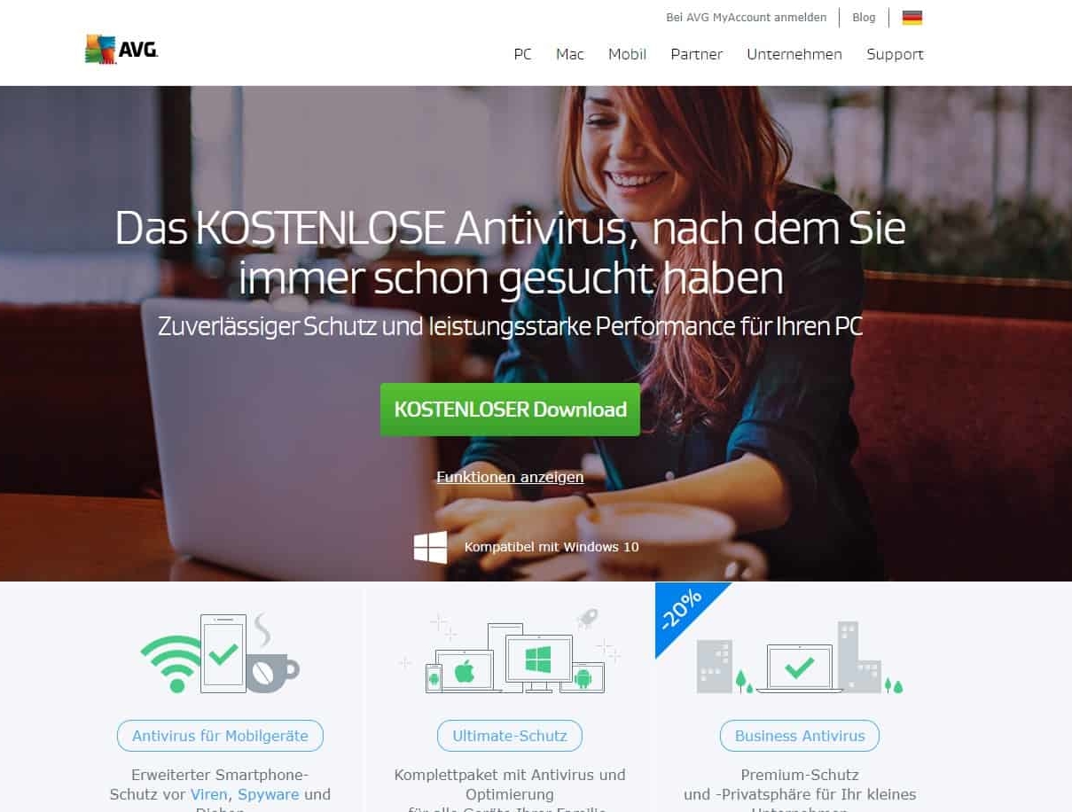 AVG Antivirus Free Test Website