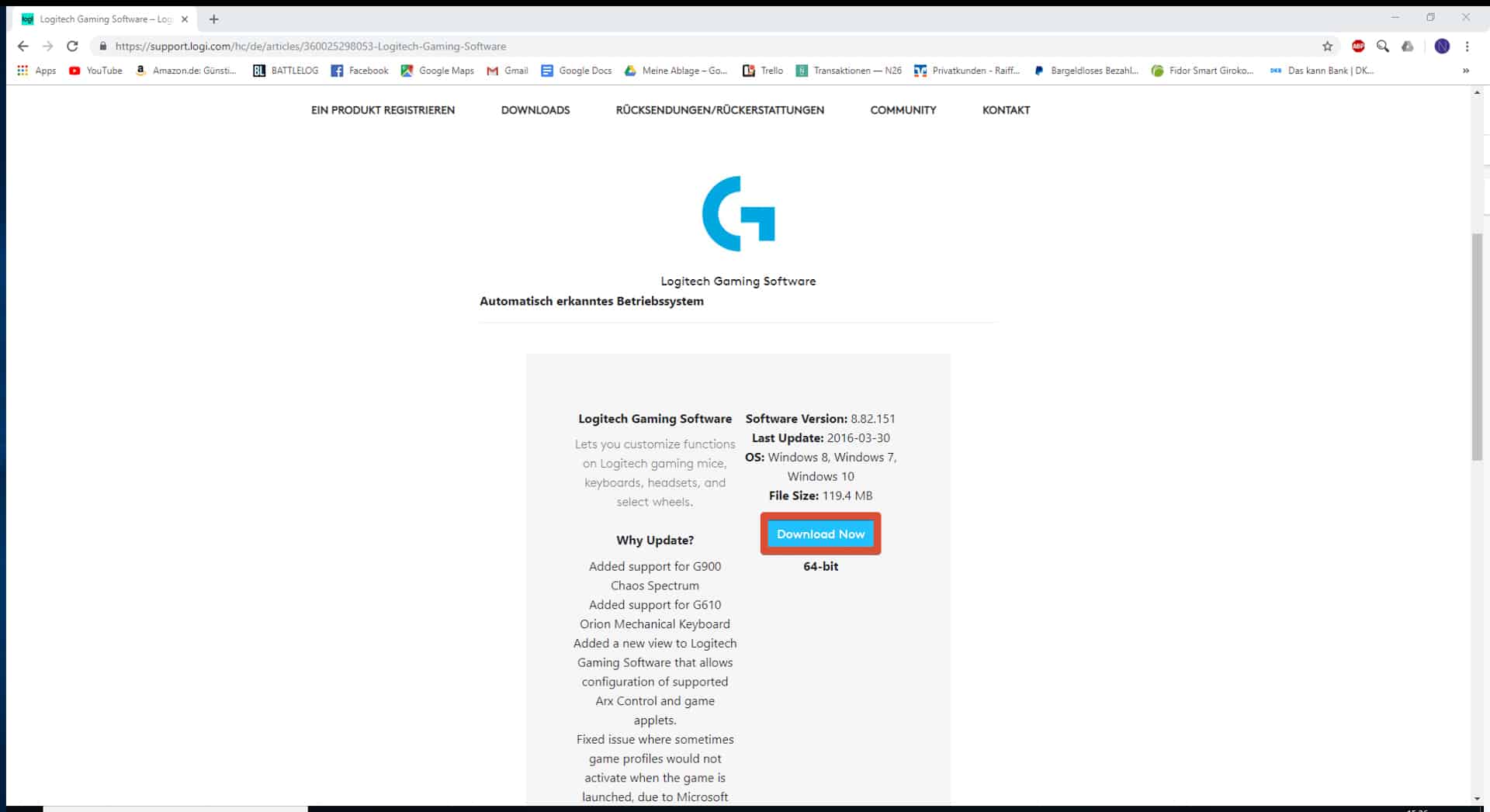 Logitech G533 LGS Download