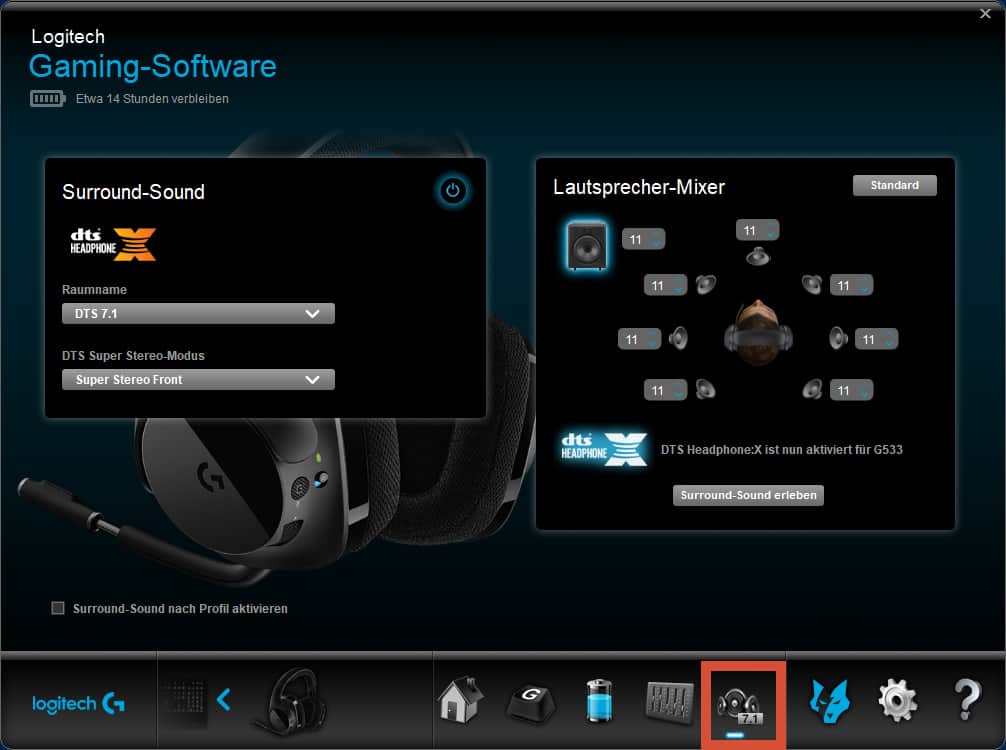 Logitech G533 LGS Surround