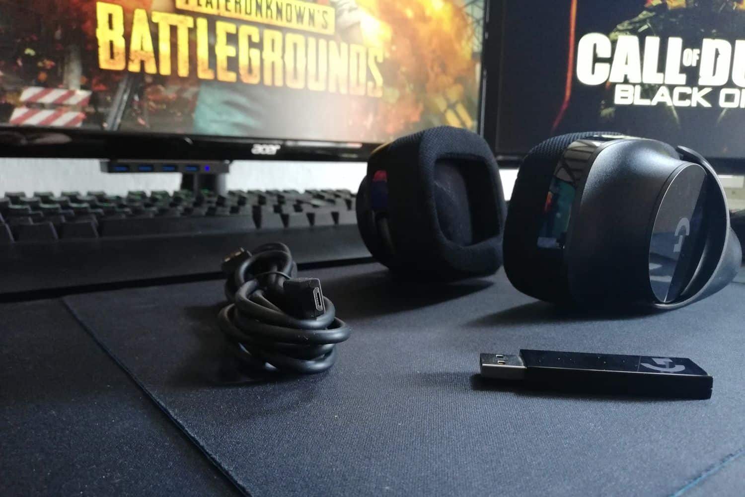 Logitech G533 Verpackung Lieferumfang
