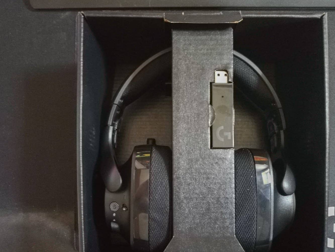 Logitech G533 Verpackung offen