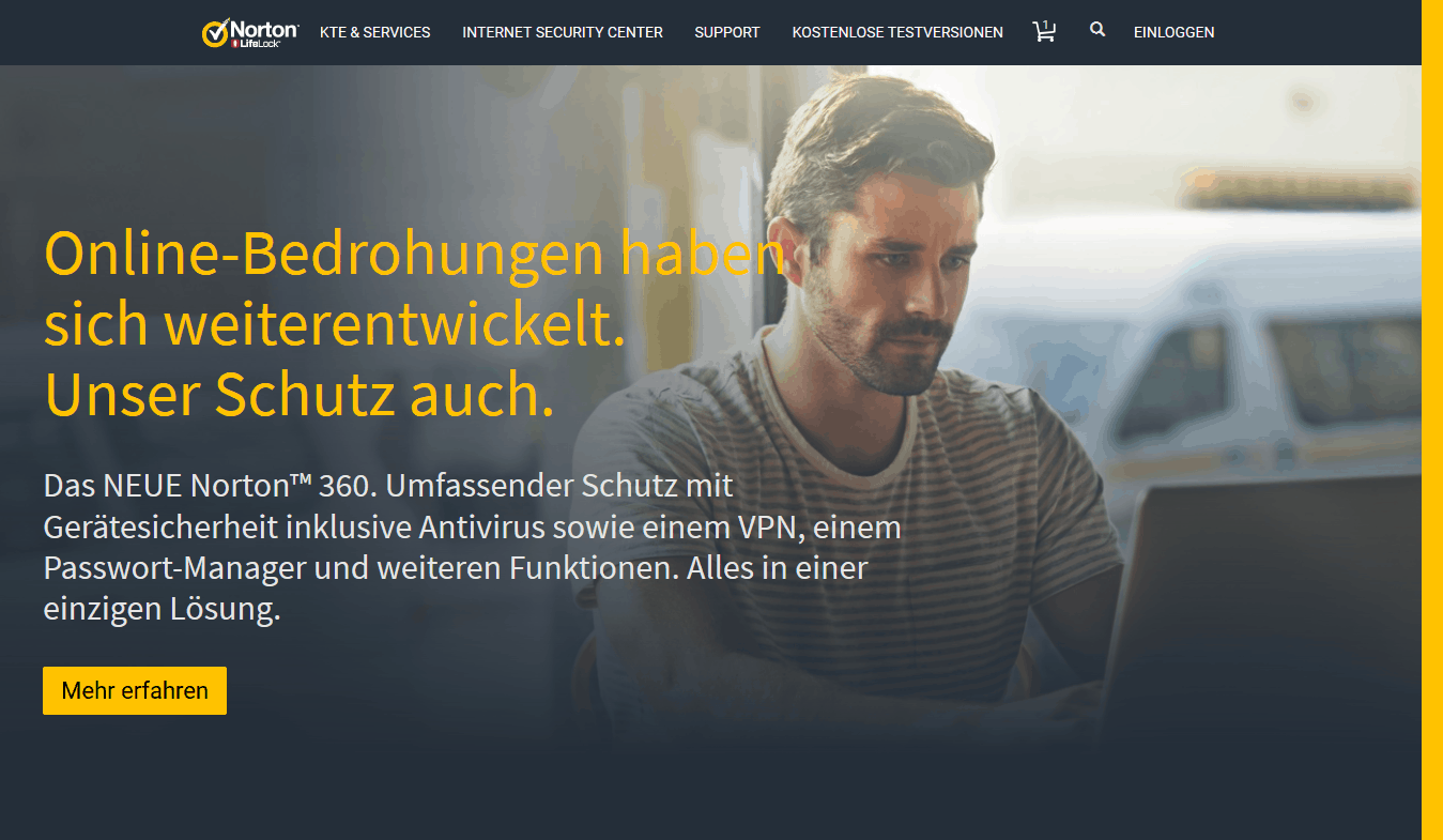 Norton AntiVirus Plus Test Website