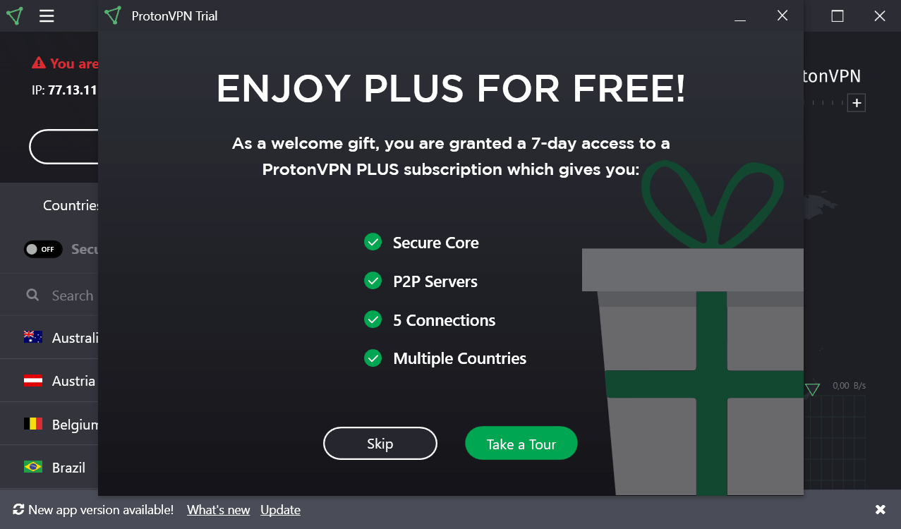 ProtonVPN Test - Plus-Account 7 Tage kostenlos testen
