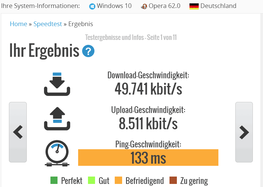 ProtonVPN Test - Speedtest Deutschland mit Secure Core im Plus-Account