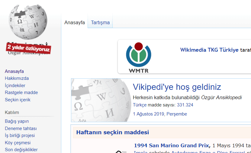 Wikipedia Tuerkei