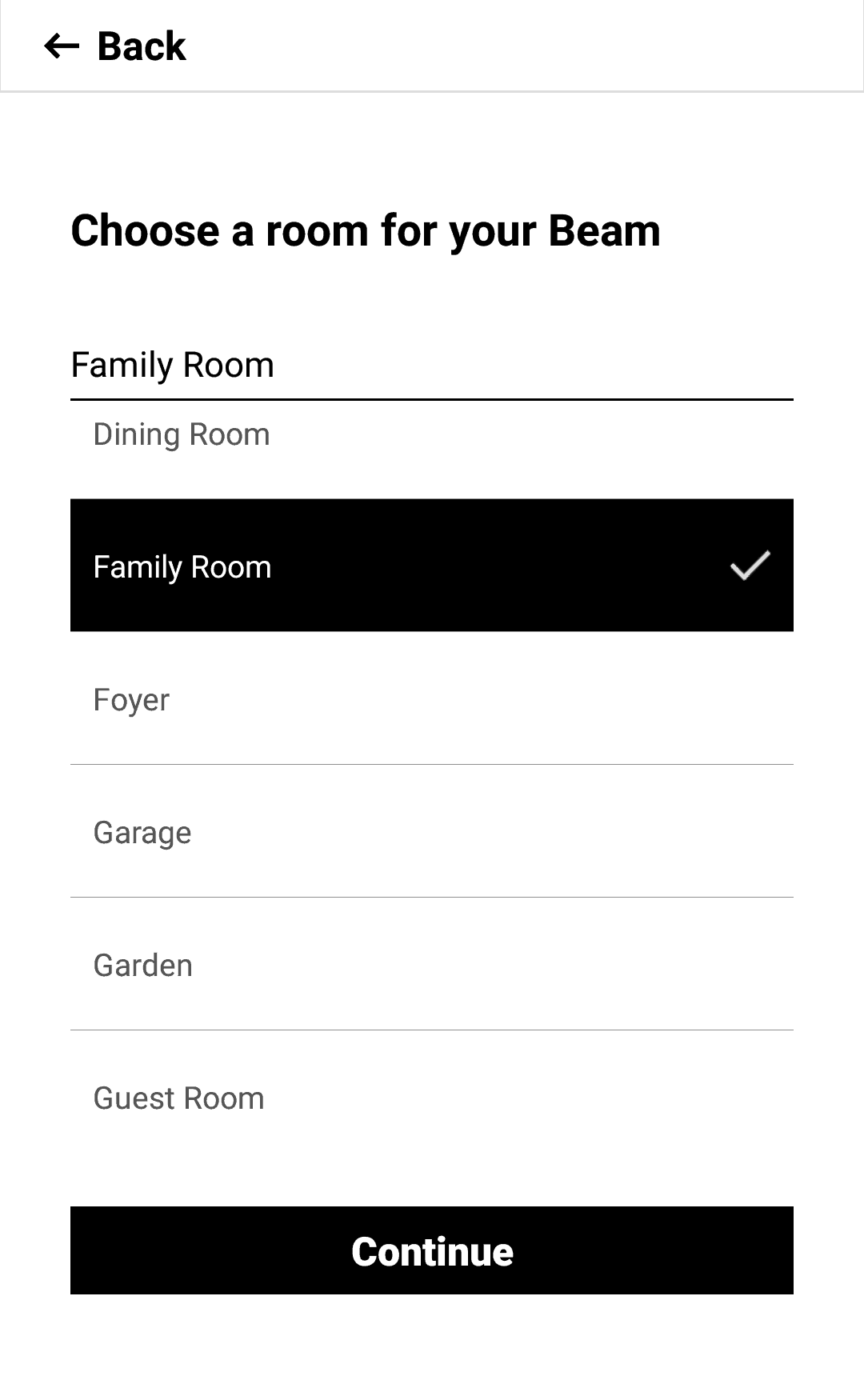 Sonos Beam Smart App Zimmer waehlen