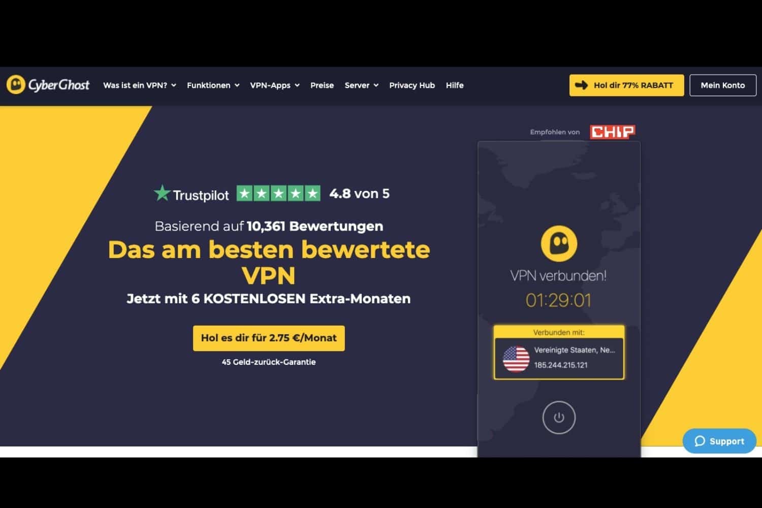 Provider Screenshot