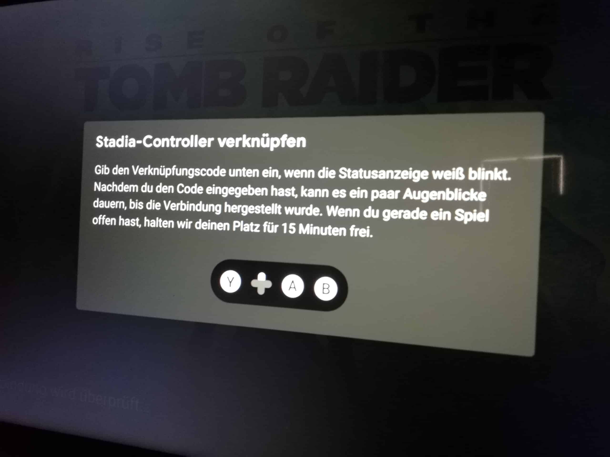 Google Stadia Fernseher Verknüpfung