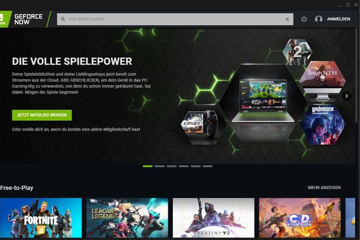 Provider Screenshot